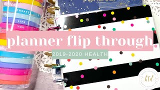MY COMPLETED 2019-2020 HEALTH PLANNER FLIP THROUGH! A Year of Happy Planner Planning Inspiration