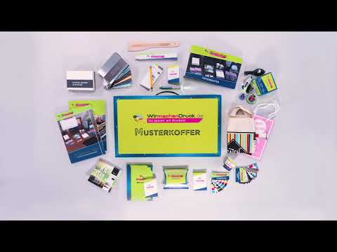 Wirmachendruck De Musterkoffer Mit Vielen Produkten Aus Unserem Sortiment Youtube