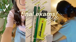 shs diaries s1: ep16 | a PRODUCTIVE final exams week 📚| pulling an all-nighter | study w me | ph 🇵🇭