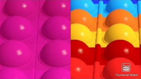 Pop it Run ! Pop it fidget 3D Gameplay ! Very relaxing and satisfying gameplay