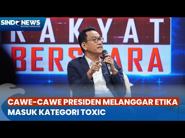 Refly Harun Singgung Cawe-Cawe Presiden Masuk Kategori Toxic Juga class=