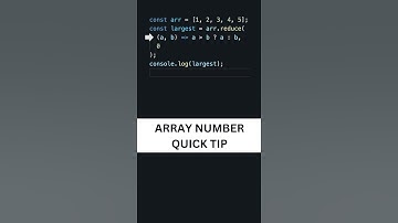 Interview Question - Find Largest Number #shorts #interview #javascript #Array