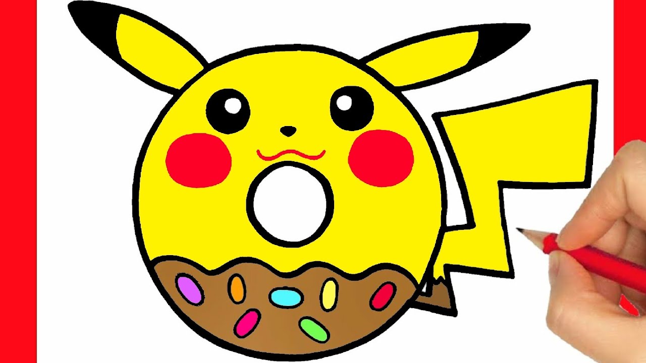 Pikachu dessin facile - dessin pokemon - Comment dessiner un pokemon kawaii  