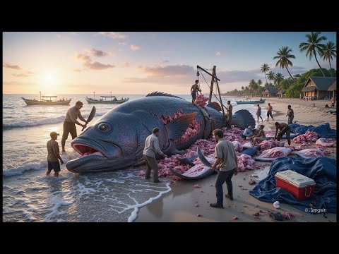 من سطح السفينة إلى الأعماق يصطاد الصيادون الأوروبيون سمك القاروص الذي يبلغ وزنه 1500 كيلوغرام في