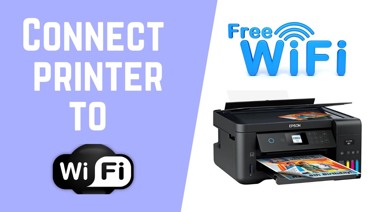 How to connect your EPSON printer wifi? YouTube