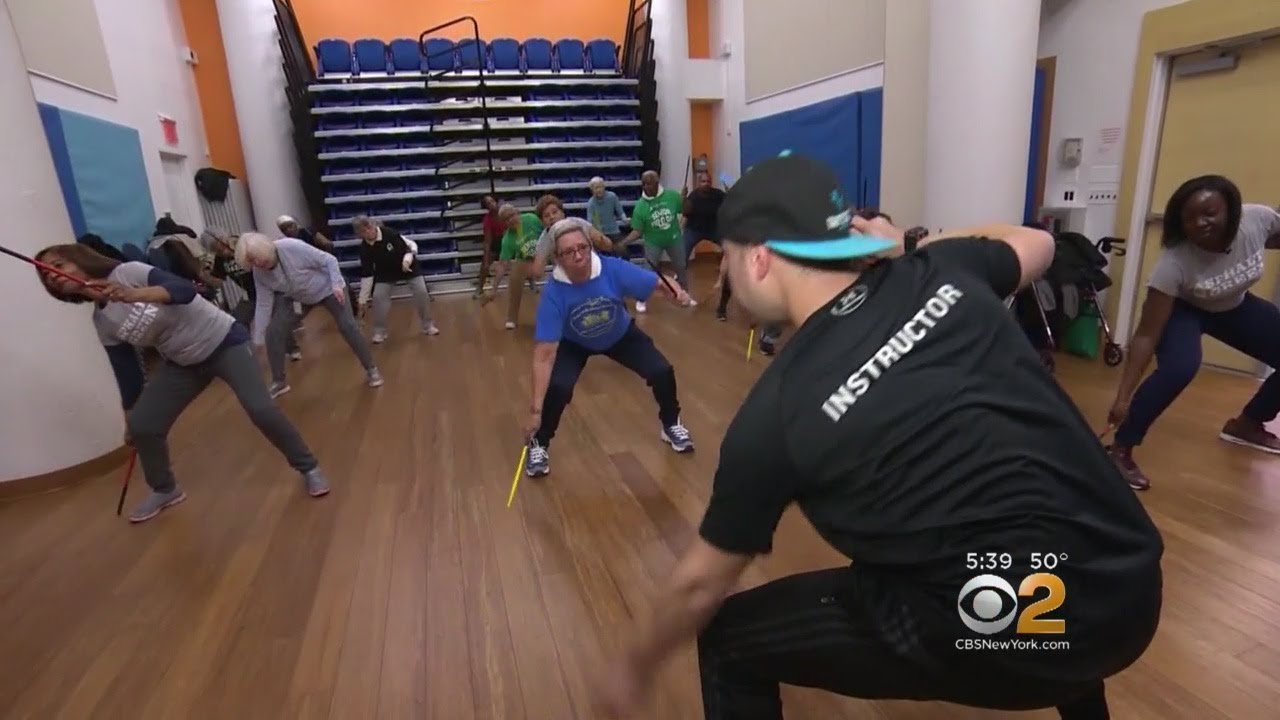Seniors Play Fitness Game To Prevent Falls YouTube
