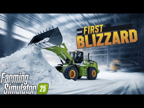 SNOWPOCALYPSE! MASSIVE Blizzard Hits Our Town! | Farming Simulator 25