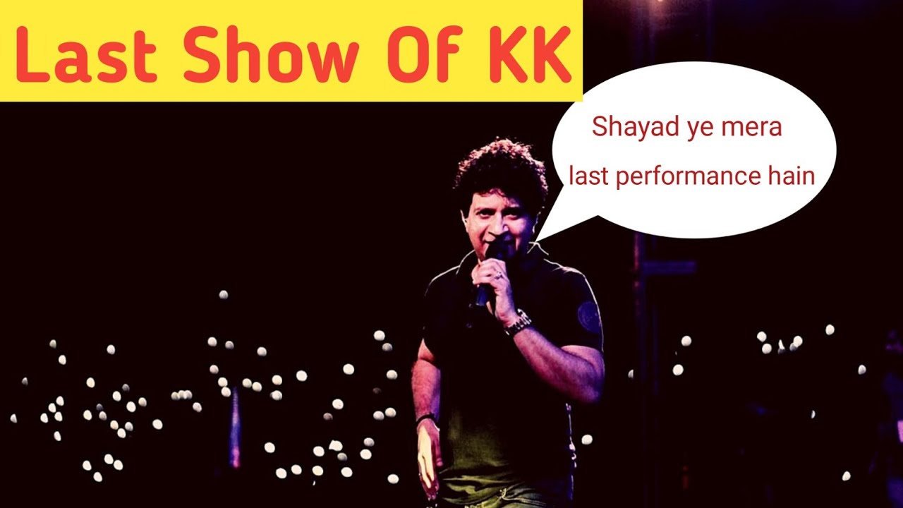 The Last Performance of KK at Nazrul Mancha,Kolkata .Gurudas College Fest  2022.