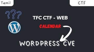 Wordpress CVE | TFC CTF | TamilCTF | 0xraminfosec