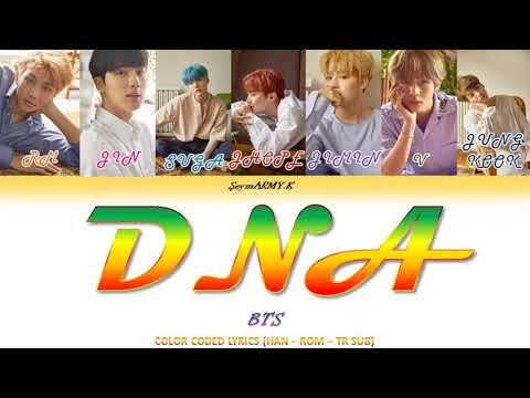 [Türkçe Çeviri] BTS (방탄소년단)- DNA (Han- Rom- Türkçe Altyazılı) Color Coded Lyrics