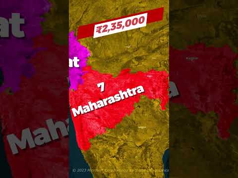 Top Indian States With Maximum Per Capita Income #shorts #youtubeshorts