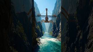 Incredible Bridge Building Technique You’ve Never Seen Before! 🌉✨ #shorts