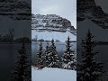 Winter reflections: Bow Lake is stunning