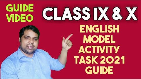 MODEL ACTIVITY TASK 2021