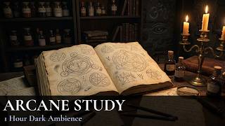 you're sketching arcane diagrams in a candlelit study | 1 hour dark academia ambient music