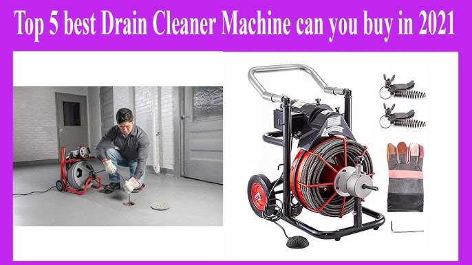 VEVOR Sewer Machine 75ft x 1/2Inch 370W Drain Cleaning Machine Plumbing Snake Drain Snake Drain Auger Cleaner Snaking Machine Fit 1 inch (25mm)