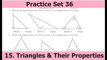 6th Std Math Practice Set 36 / Standard 6 practice set 36 / Triangles & Their Properties