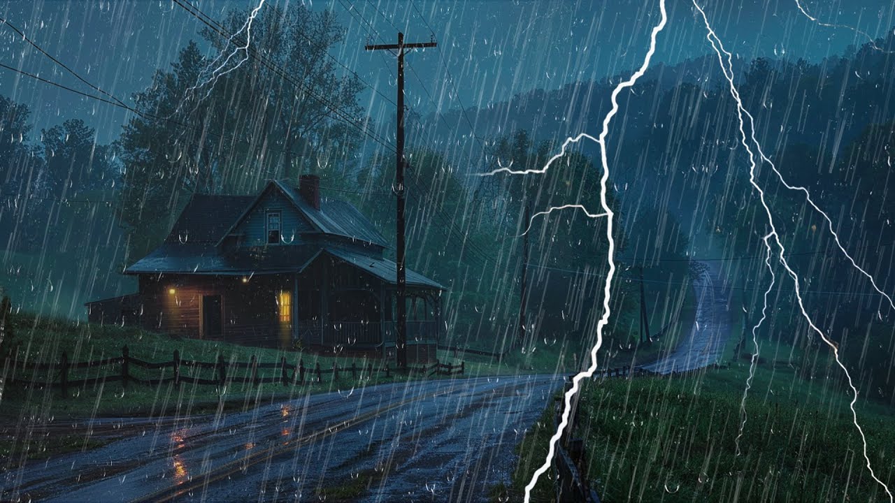 🌧️ Duerme Rápido con Lluvia y Truenos – El Sonido Más Potente contra el ...
