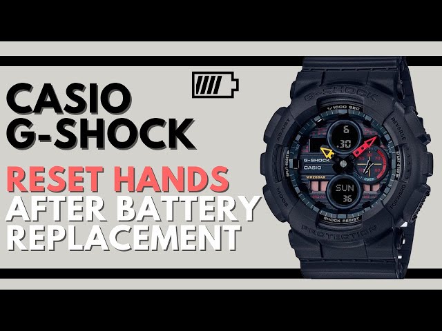 How to Adjust Hands on G Shock after Battery Replacement | G Shock