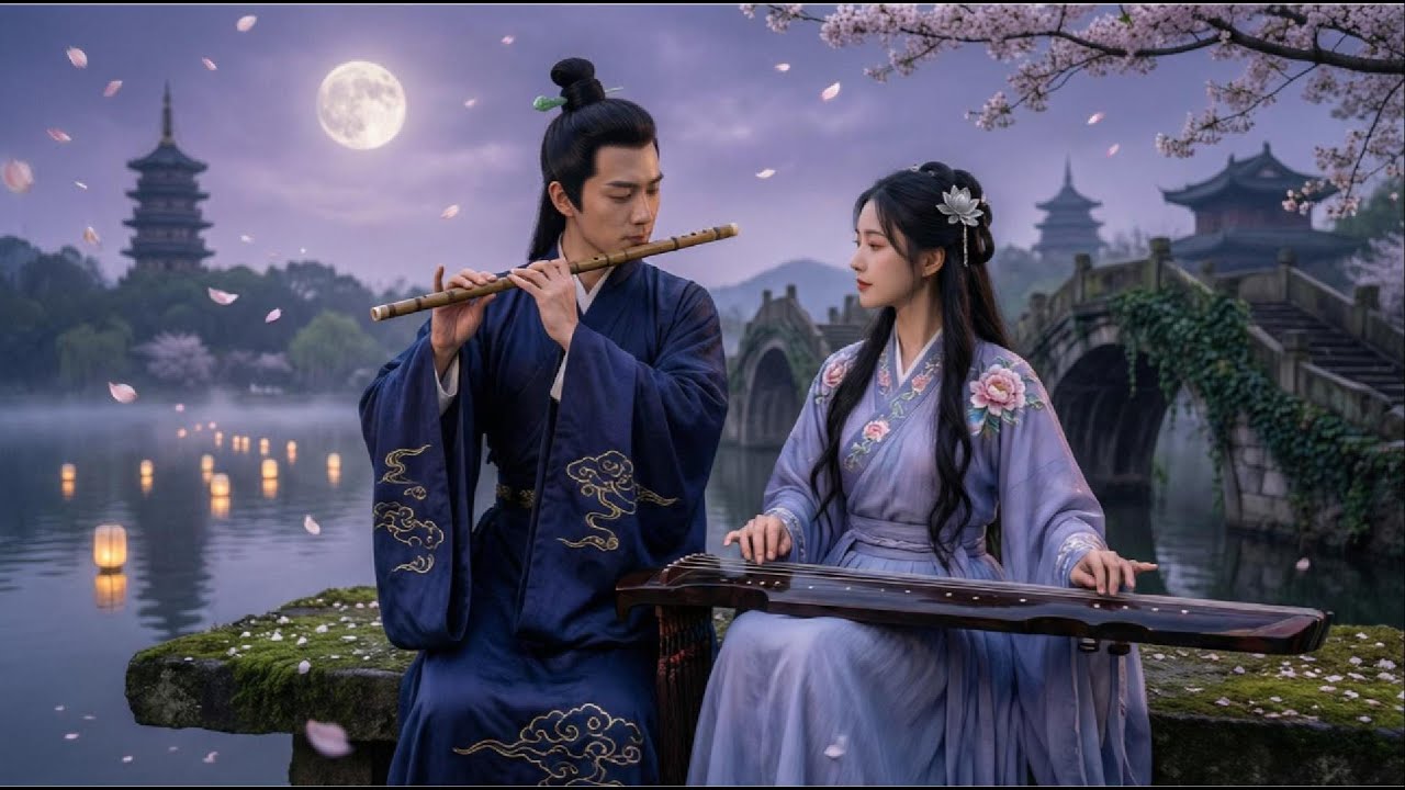 ..Chinese Zen Music 😴🌿 : Bamboo flute, Erhu & Guzheng | Deep Sleep Relaxion🥱