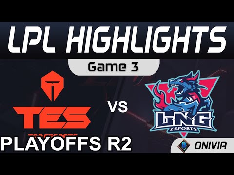 TES vs LNG Highlights Game 3 LPL Summer Playoffs R2 2021 Top Esports vs LNG Esports by Onivia