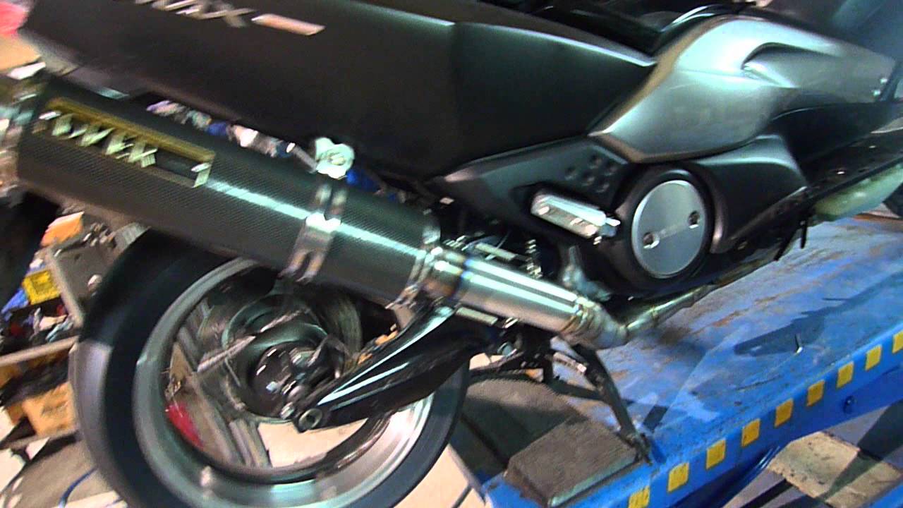重機tmax 前管 雷力排氣管thunder Muffler Youtube