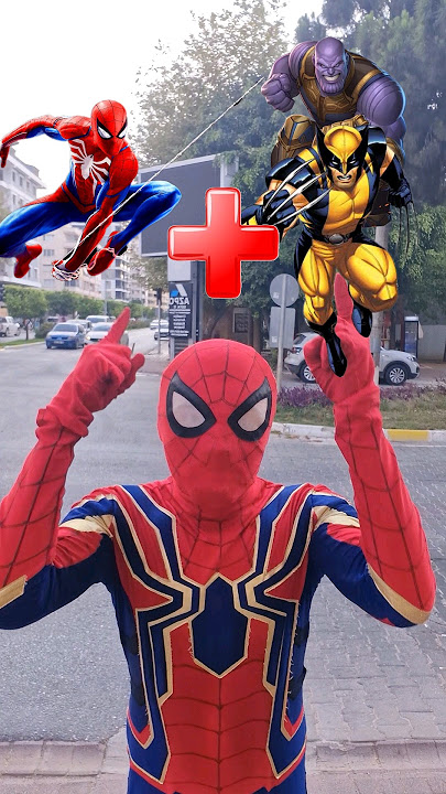 Spiderman   Thanos and Wolverine = Marvel Animation #spiderman #marvel