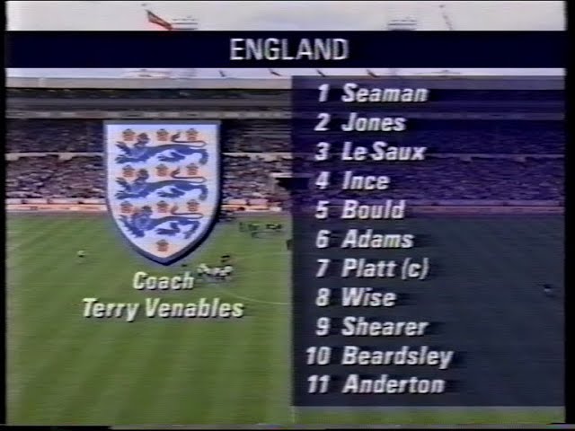 England v Japan 1995 Umbro Cup Football - YouTube