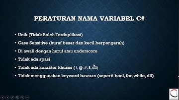 3 2  Peraturan Nama Variabel Pemrograman C#