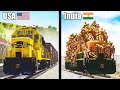 USA vs India - Funny Differences - Beamng drive