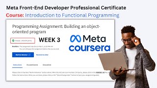 Programming Assignment: Building an object-oriented program solution | Coursera