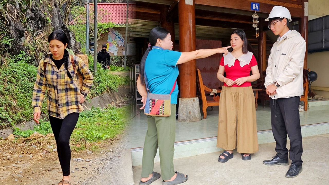 The poor, single girl decides to leave. The worried engineer goes searching for her