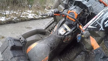 Polaris XP Sportsman 1000 Highlifter wheelie - drivers view / keulii Gopro Askola 4.11.2017