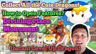 How to Open DIVINING PLACE and MONUMENT! Dragon Village Arena! Cara Menaikkan Level Secara Instant! screenshot 1