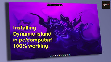 Installing Dynamic island in PC | TECHGRAM