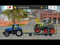 Farming simulator 18 claas tractor loading | &amp;making bales in fs18 gameplay Timelapse |