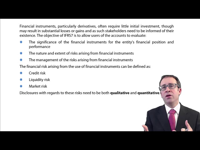 CIMA F3 Financial instruments - Disclosure (IFRS 7)