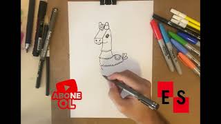 Lama Çizimi / Nasıl Çizilir ? / Animal Drawings / How to Draw ? / @E.S.Platform