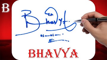 Bhavya Name Signature Style | B Signature Style | Signature Style of My Name Bhavya