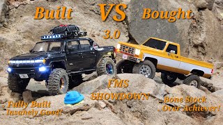 Fully Upgraded FMS FCX-18 Hummer Ev VS Stock K10 Rock Crawling Comparison!