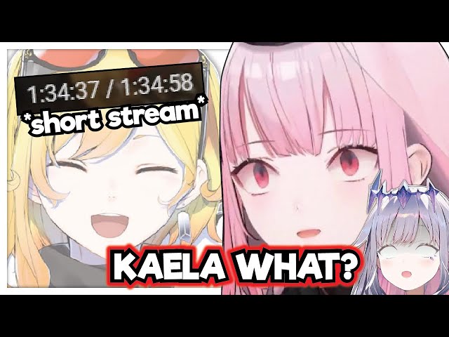 Calli and Biboo surprised Kaela ends her stream early !!!! class=