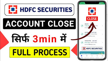 How to close hdfc demat account online | hdfc securities account close | hdfc demat account close