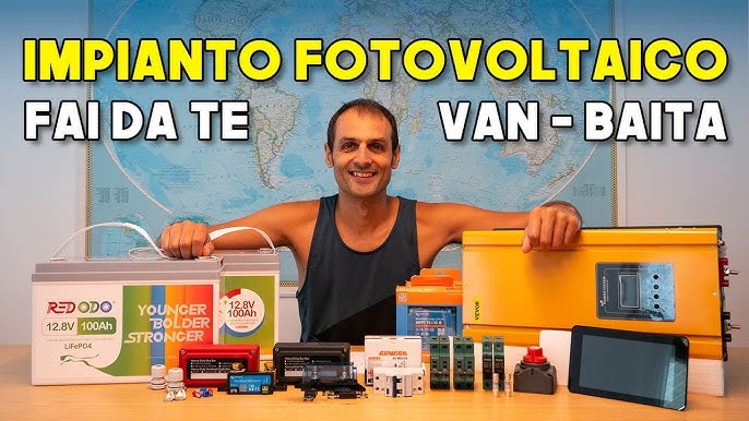 ECO-WORTHY 480w 12V Kit Di Pannelli Solari Monocristallini Con Batterie, Composto Da 4x120W 18V Pannelli