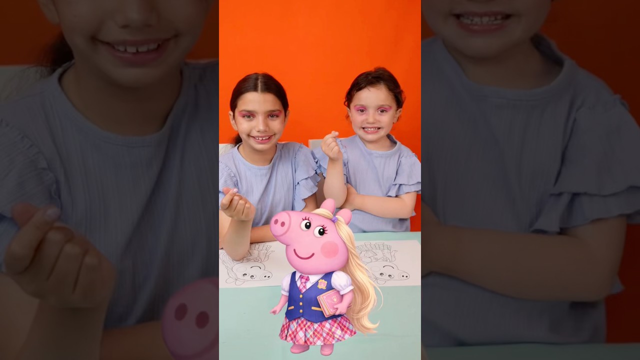 PEPPA PIG ✨BARBIE Escuela de Princesas 👑 Las Pequeñas colorean 