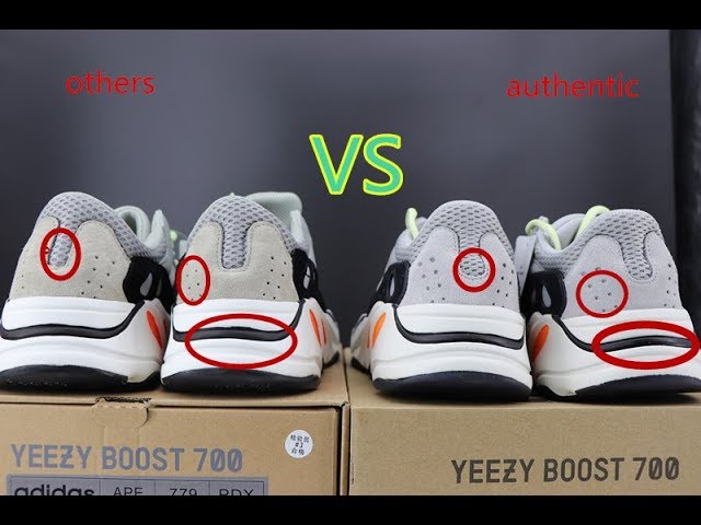 fake vs real yeezy 700 wave runner