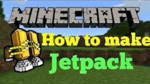 how to make a jetpack in minecraft