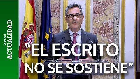 Bolaños responde: el escrito del juez Peinado "no se sostiene y contiene errores de bulto"