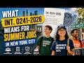 What Int. 0241-2026 Means for Summer Jobs in New York City