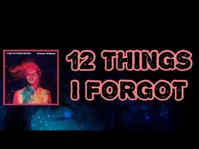 12 THINGS I FORGOT (TRADUÇÃO) - Steven Wilson 