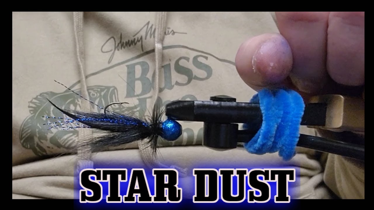 Tying Bass Jig with Synthetic Hair!! The Star Dust 